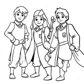 Dappere Gryffindor Studente Inkleurblad 106516-43870