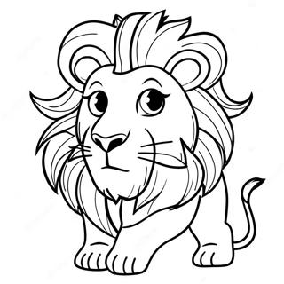 Moedige Gryffindor Leeuw Inkleurblad 106519 43881