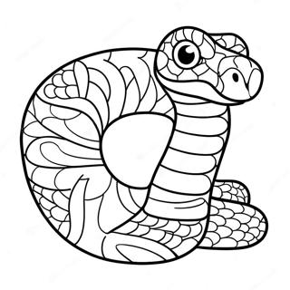 Glyende Slang Inkleurblad 106569-43922