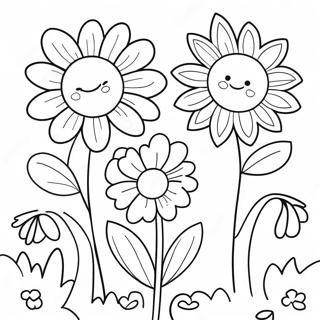 Kleurvolle Blomtuin Moedersdag Inkleurblad 106772-44073