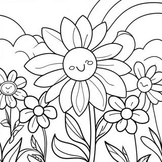 Kleurvolle Blomtuin Moedersdag Inkleurblad 106772-44075