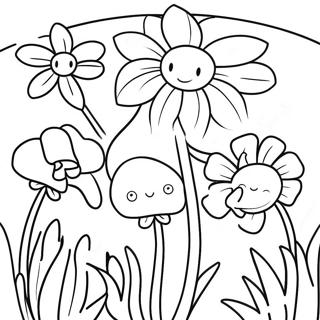 Kleurvolle Blomtuin Moedersdag Inkleurblad 106772-44076