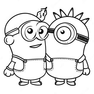 Grappige Minions In Aksie Inkleurblad 106899-44174