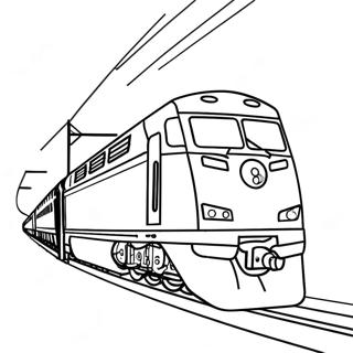 Amtrak Trein Inkleurbladsye