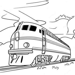 Vintage Amtrak Trein Inkleurblad 106927 44201