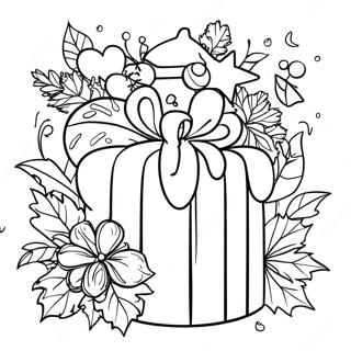 Vrolike Deel Kersfees Inkleurblad 107132 44366