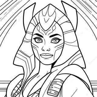 Ahsoka Tano Inkleurblad 107254-44451