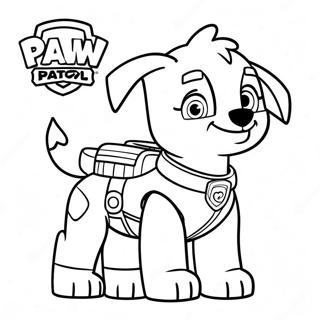 Avontuurlike Zuma Paw Patrol Inkleurblad 107512-44654