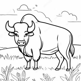 Majestueuse Buffel In N Veld Inkleurblad 107640 44755