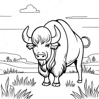 Majestueuse Buffel In N Veld Inkleurblad 107640 44756