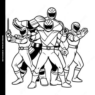 Mighty Morphin Power Rangers Span Inkleurblad 10792-1132