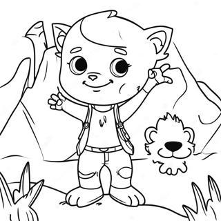 Waar Die Wilde Dinge Is Inkleurbladsye