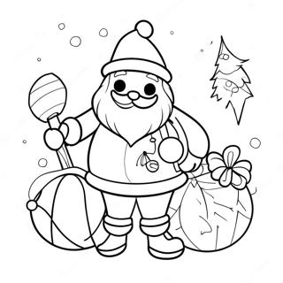 Dromerige Yule Kersvader Inkleurblad 108260 45245