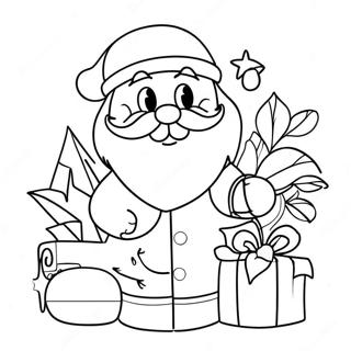 Dromerige Yule Kersvader Inkleurblad 108260 45246