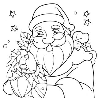 Dromerige Yule Kersvader Inkleurblad 108260 45248