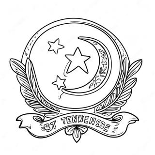 Tennessee Staatsvlag Inkleurblad 108590-45491