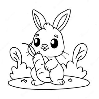 Oulike Sonige Konijntjie Wat N Wortel Vashou Inkleurblad 108749 45623