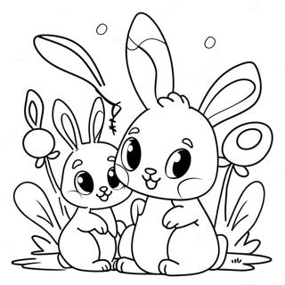 Sonige Konijntjie Familie Inkleurblad 108750 45628