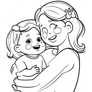 Speelse Mamma En Ek Inkleurblad 108906-45746