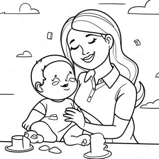 Speelse Mamma En Ek Inkleurblad 108906-45747