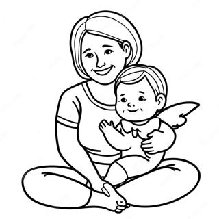 Speelse Mamma En Ek Inkleurblad 108906-45748