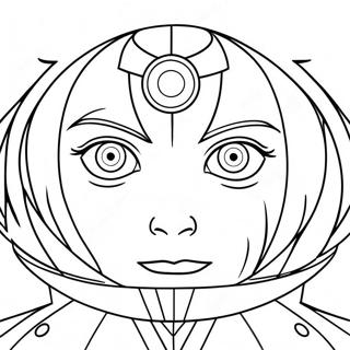 Madara Met Sharingan Oe Inkleurblad 108980-45800