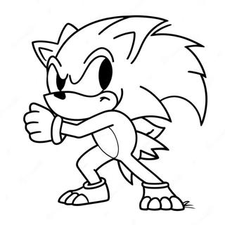 Sonic Die Werehog Inkleurblad 109081-45869