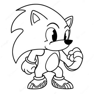 Sonic Die Werehog Inkleurblad 109081-45870