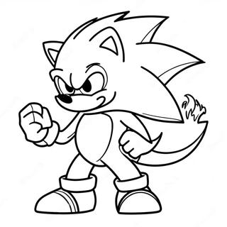 Sonic Die Werehog Inkleurblad 109081-45871