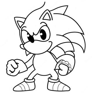 Sonic Die Werehog Inkleurblad 109081-45933