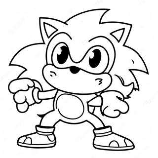 Sonic Die Werehog Inkleurblad 109081-45934