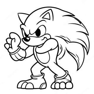 Sonic Die Werehog Inkleurblad 109081-45936
