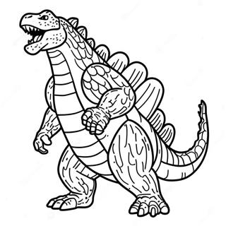 Godzilla Wat Brul Inkleurblad 109469-46241