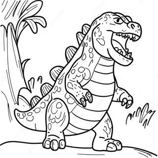 Godzilla Wat Brul Inkleurblad 109469-46244