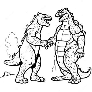 Godzilla Teen Monster Inkleurblad 109471-46250