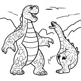 Godzilla Teen Monster Inkleurblad 109471-46251