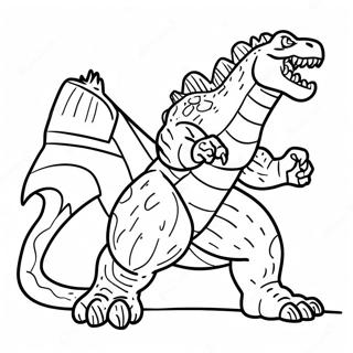 Godzilla Teen Monster Inkleurblad 109471-46252