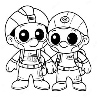 Avontuurlike Mikey En Jj Inkleurblad 109724 46439
