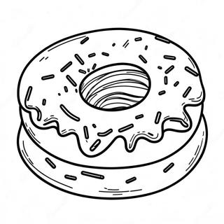 Sjokolade Glans Donut Inkleurblad 10974-846