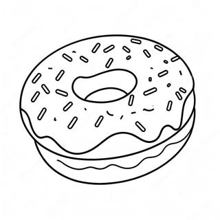 Reenboog Frosted Donut Inkleurblad 10975-1070