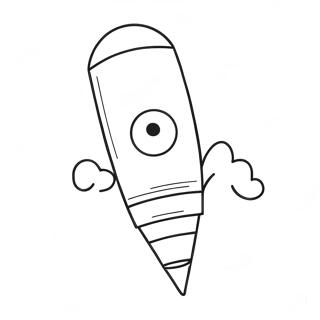 Oulike Karikatuur Pen Inkleurblad 110034-46681