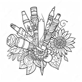 Kreatiewe Pen Ontwerpe Inkleurblad 110036 46689