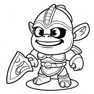 Chop Chop Met Swaard Skylanders Inkleurblad 111091 47534