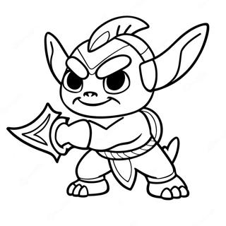 Chop Chop Met Swaard Skylanders Inkleurblad 111091 47535