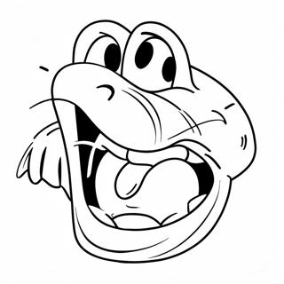 Silly Groot Mond Dier Inkleurblad 111219-47630