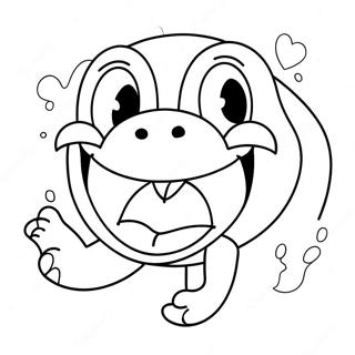 Silly Groot Mond Dier Inkleurblad 111219-47631