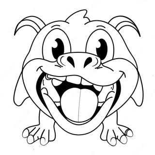 Silly Groot Mond Dier Inkleurblad 111219-47632