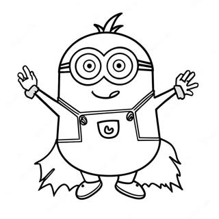 Halloween Minion Inkleurbladsye