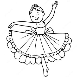 Grasiele Ballerina Wat Dans Inkleurblad 11165-546