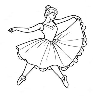 Grasiele Ballerina Wat Dans Inkleurblad 11165-547